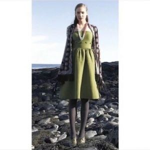 Anthropologie Buttoned Belted Dress